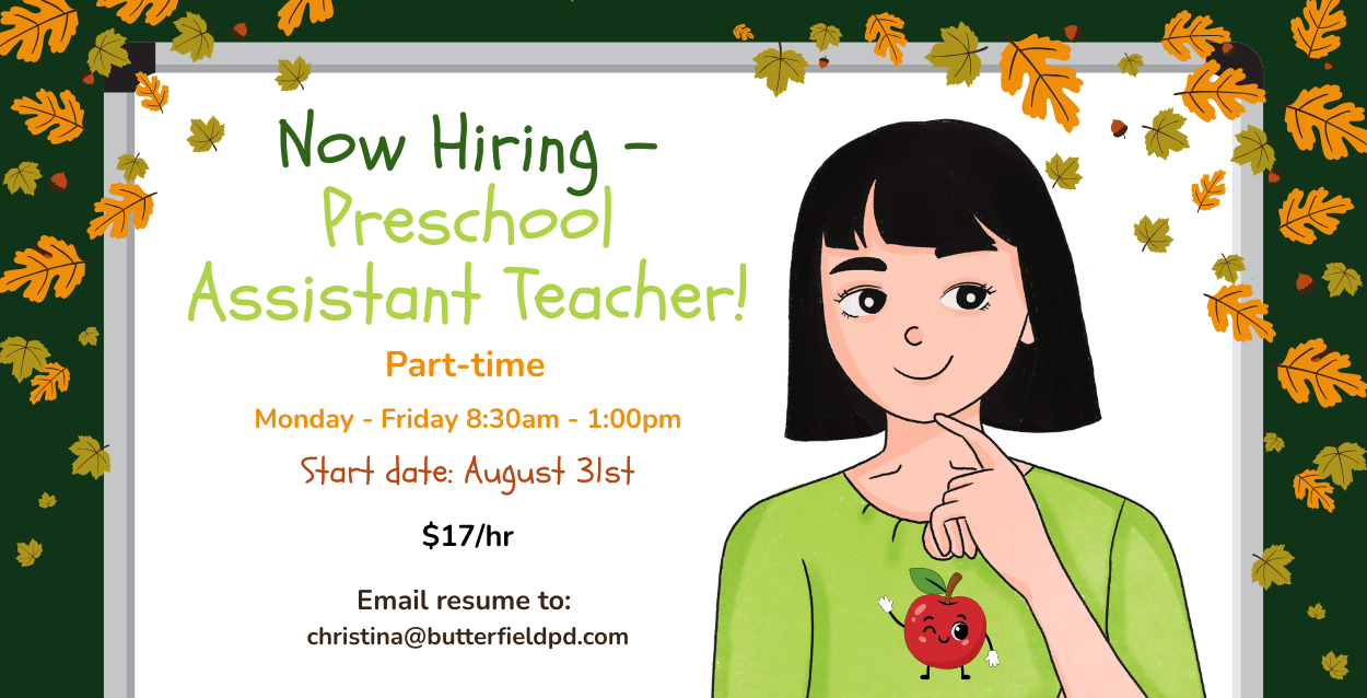 Preschool position available!